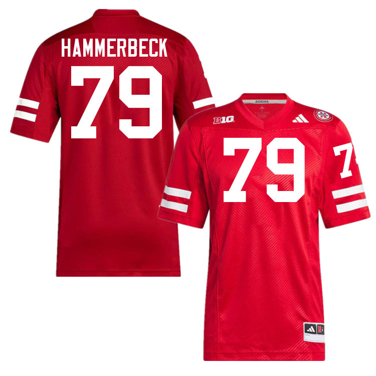Nebraska Cornhuskers #79 Shawn Hammerbeck College Football Jerseys Stitched-Scarlet